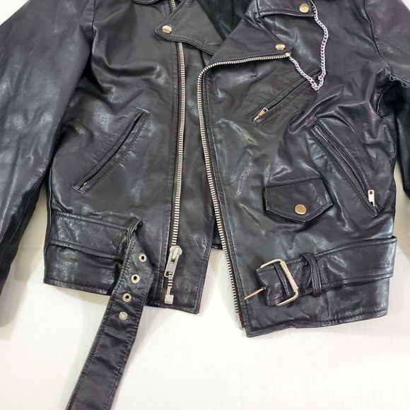 American Armor Men's Leather Jacket Size Small - Picture 3 of 8